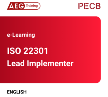 PECB ISO 22301 Lead Implementer –  e-Learning in English